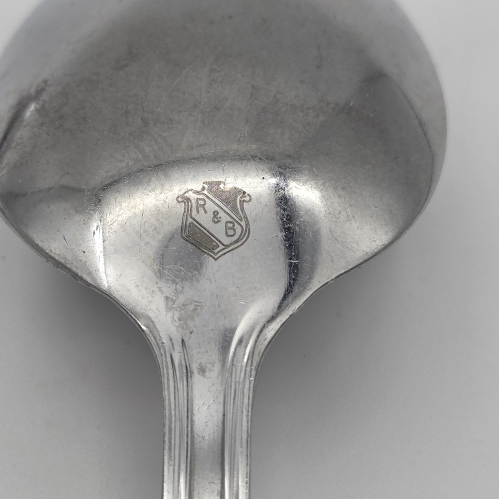 Reed & Barton COPLEY Dot & Dash Set of 6 Teaspoons Glossy Stainless Flatware