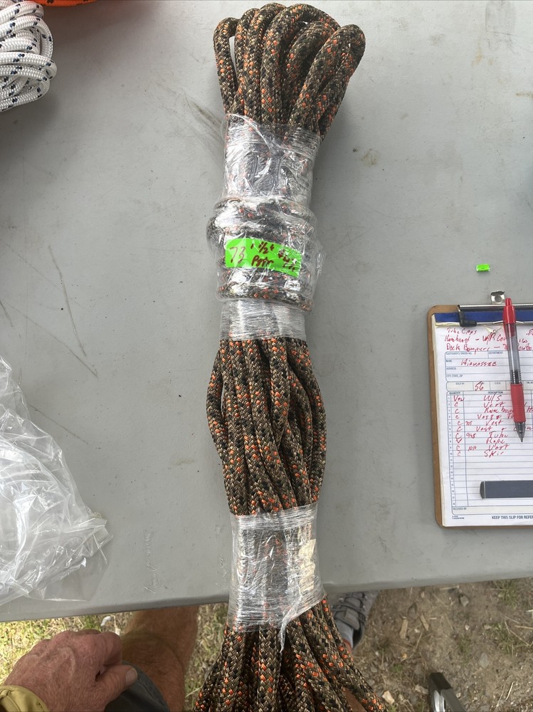 1/2" x 73' Double Braid Polyester Tree Rope BullLine arborist rigging