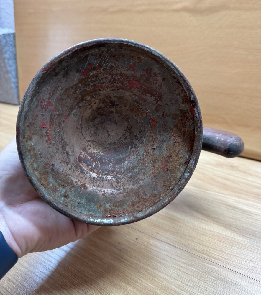 VINTAGE BLOW TORCH WOOD HANDLE READ