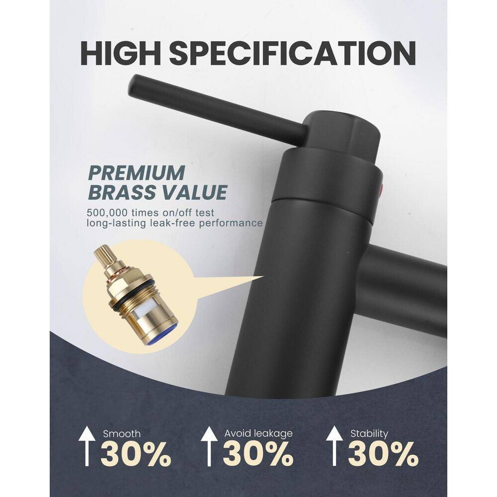 Brass Double Handle Bridge Kitchen Faucet with Side Sprayer