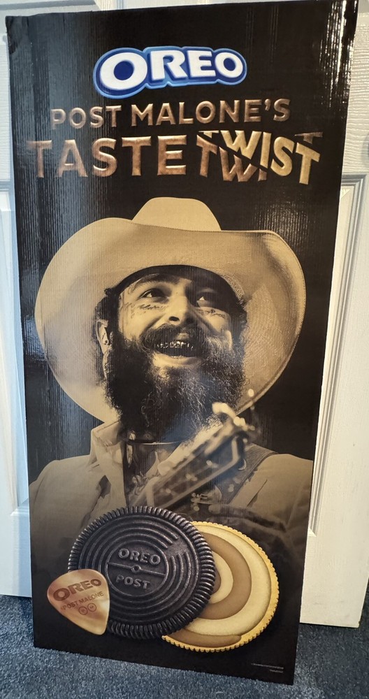 OREO POST MALONE EDITION SALTED CARAMEL ***Cardboard DISPLAY*** Size 41x19