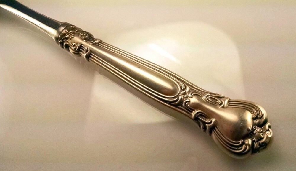 GORHAM CHANTILLY STERLING SILVER LARGE HOLLOW HANDLE SERVING SPOON - 11"