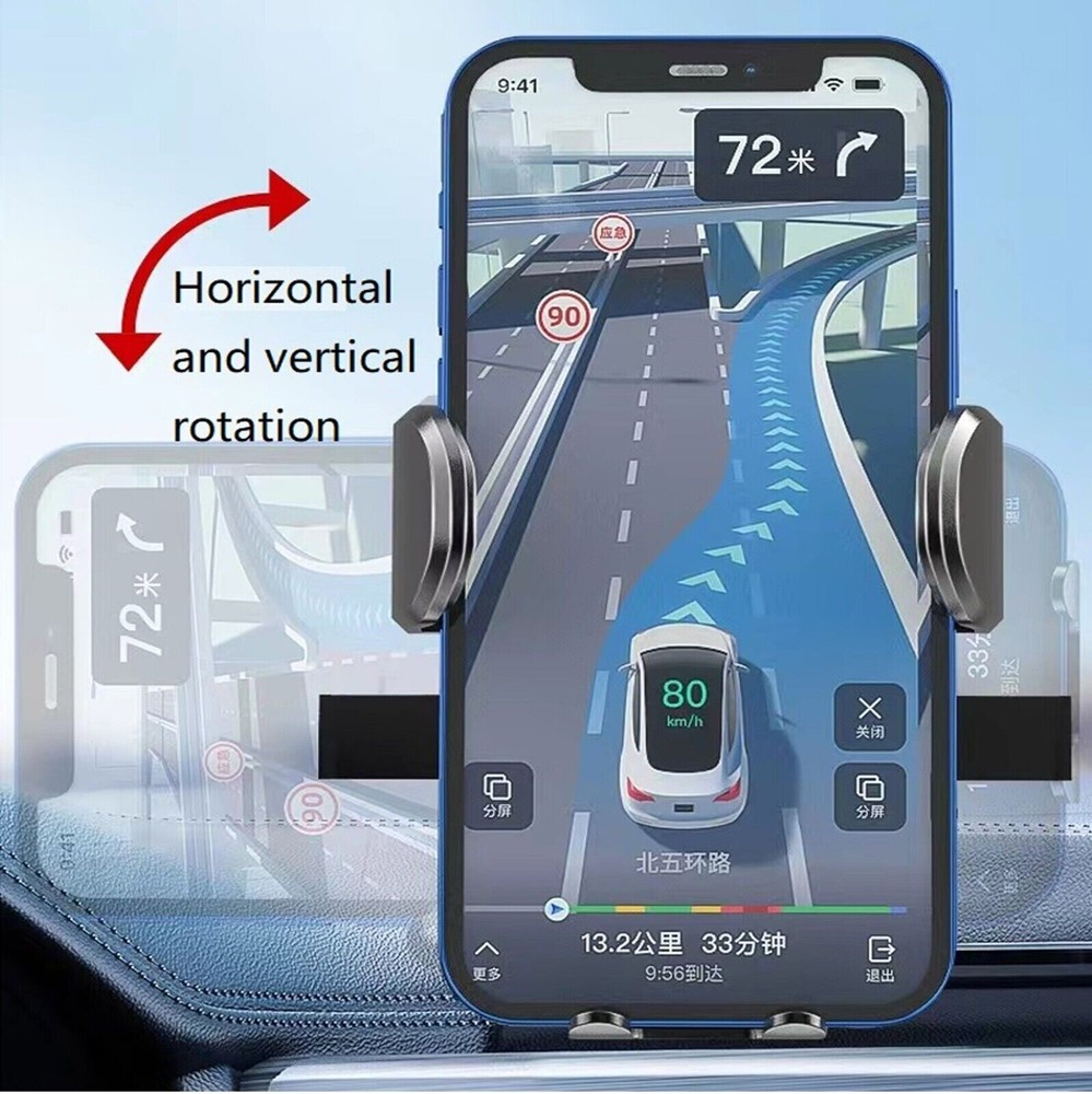 Car Phone Holder Dashboard Windshield Phone Mount Universal for iPhone Samsung