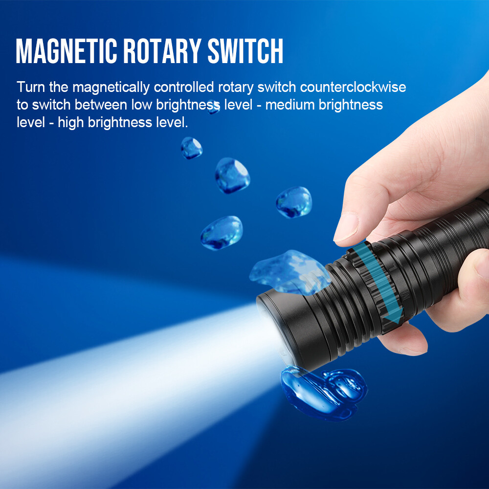 Trustfire 2300LM Diving Light Scuba Flashlight Underwater 100M Waterproof Torch