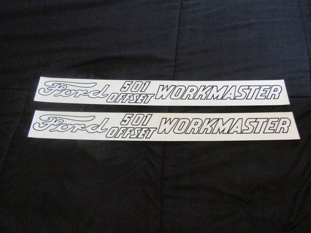 1958 - 1964 FORD TRACTOR 501 WORKMASTER OFFSET DECALS