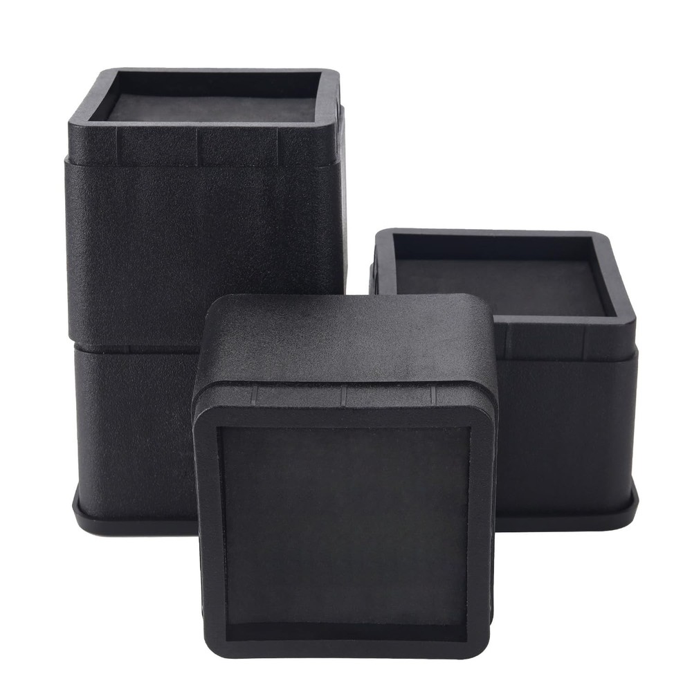 Adjustable Bed Risers, Stackable Frame Furniture Risers, 3 or 6 Inch