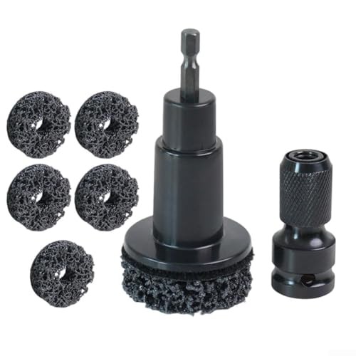 8Pcs Wheel Hub Cleaning Tools, Brake Rotor Resurfacing Kit Hub Quick Rust