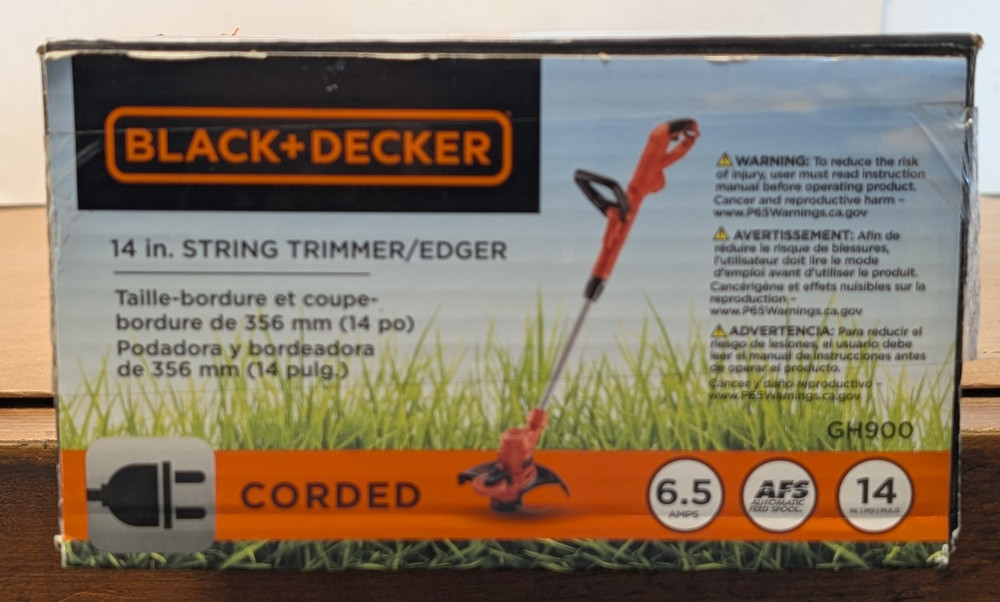 Black+Decker GH900 14" String Trimmer/Edger - NEW IN BOX!