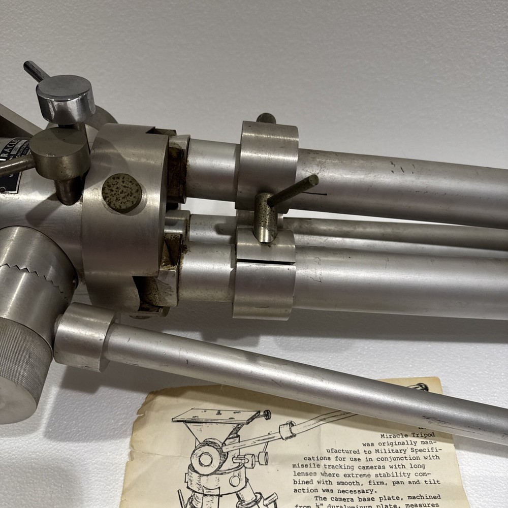 Vintage Miracle Professional Tripod aluminum 60 “