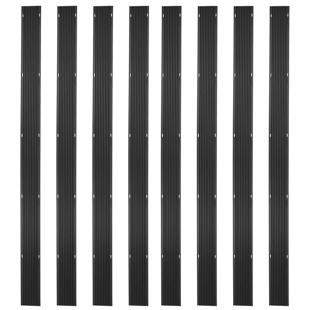 Black Ice 7'10" Snowmobile Ski Carbide Glide Protector Guides 8-Pack