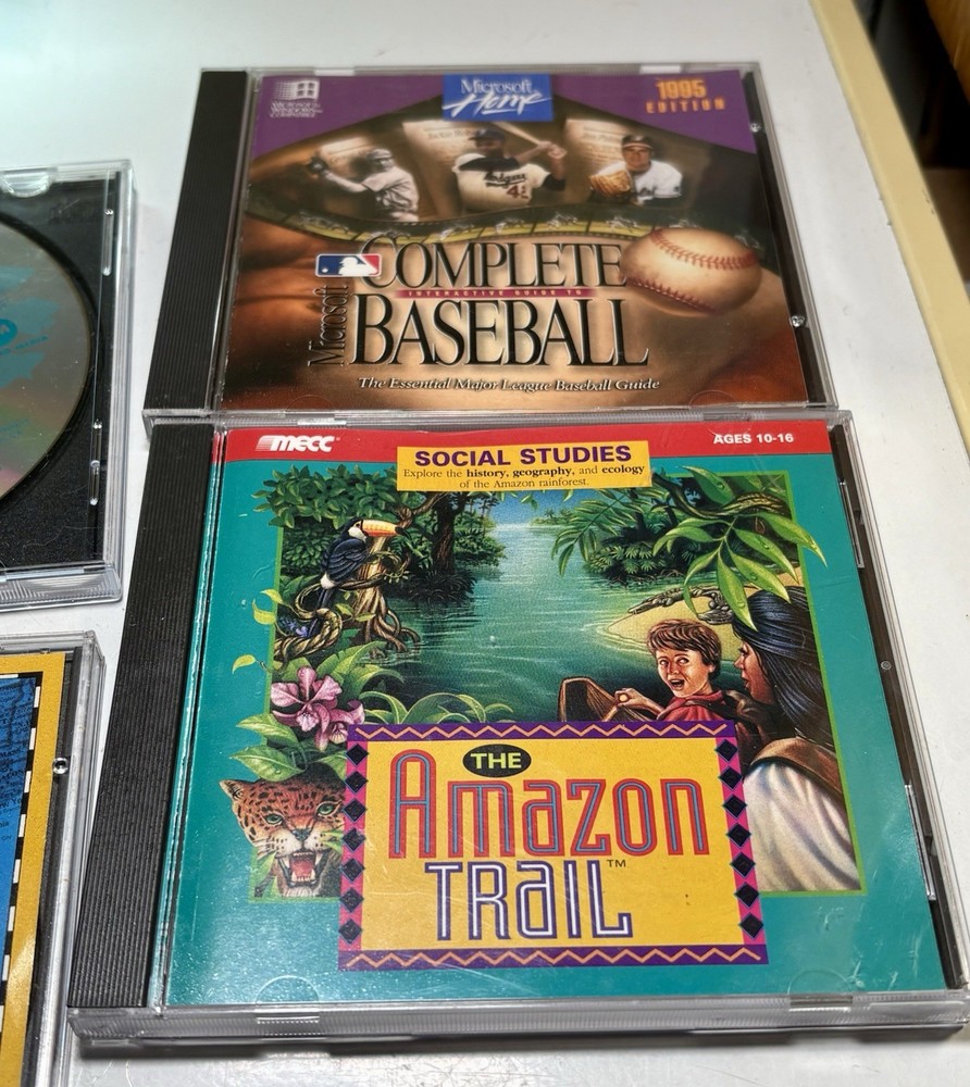 4 Old Vintage Pc CD Rom Mac IBM Microsoft Windows Macintosh MPC Games Media CDs