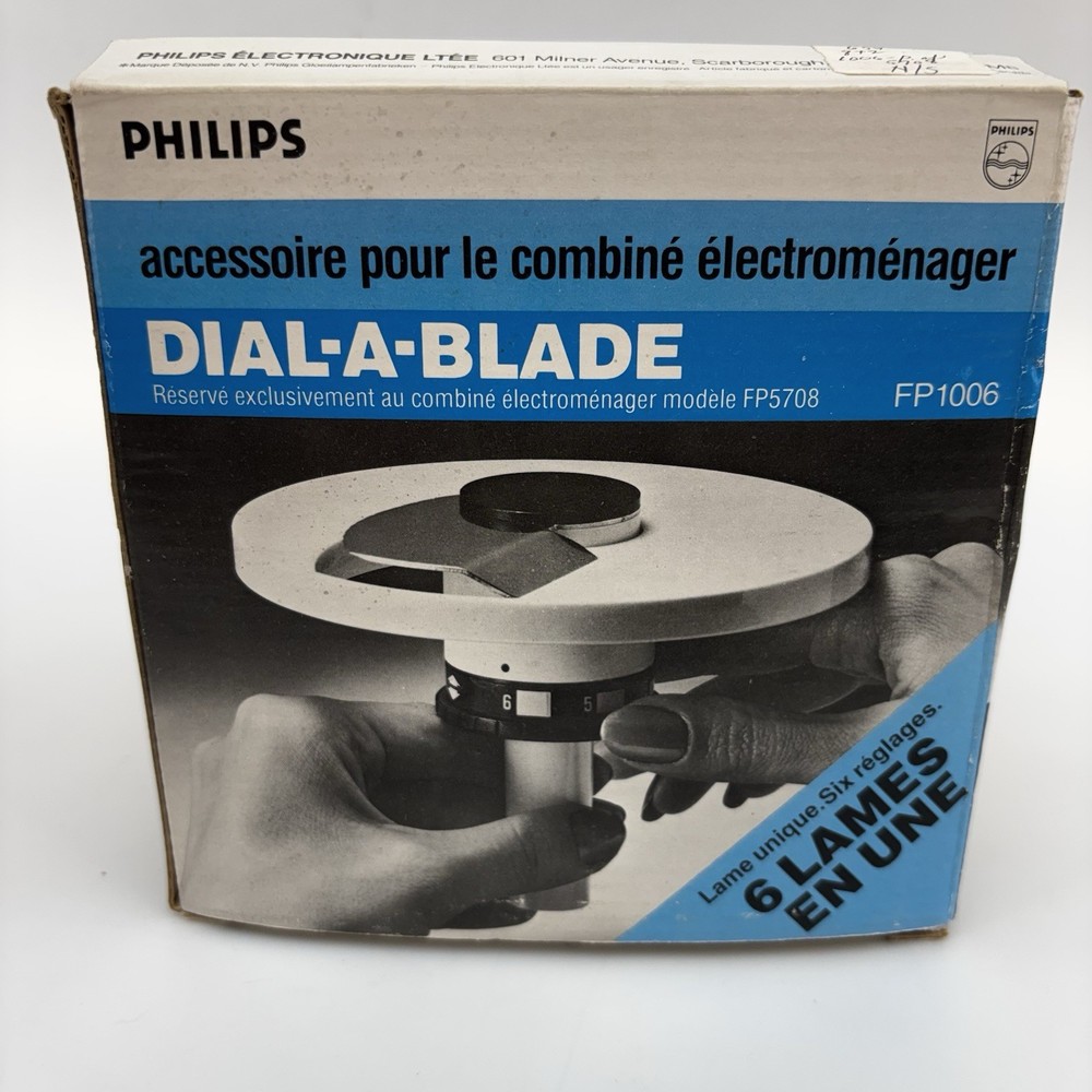 Philips Dial-a-blade FP1006 Chopper Blade Food Processor New In Box