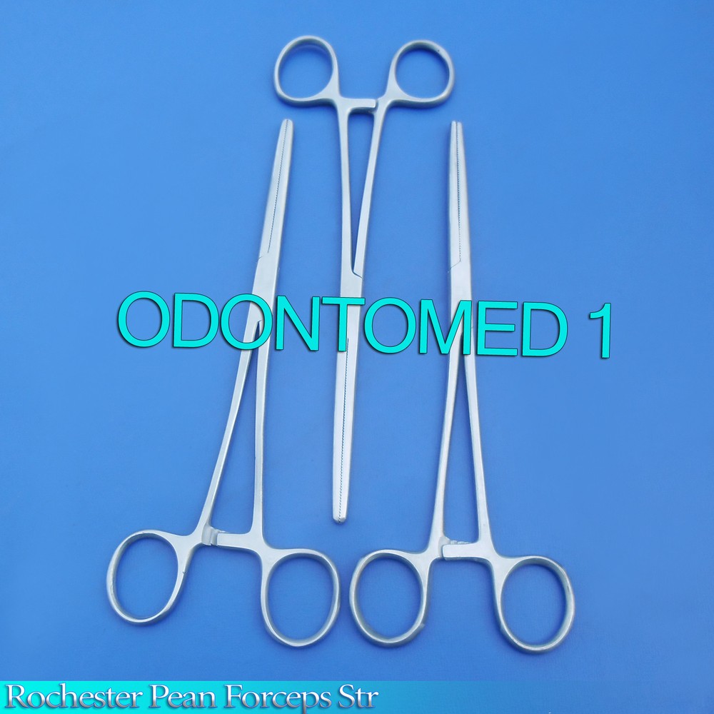 3 ROCHESTER PEAN HEMOSTAT LOCKING FORCEPS 7" STR