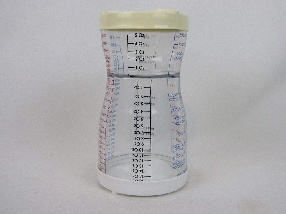 Progressive Graduated 2-Tier Measuring Cup-Measuring Lids-Plastic-EUC