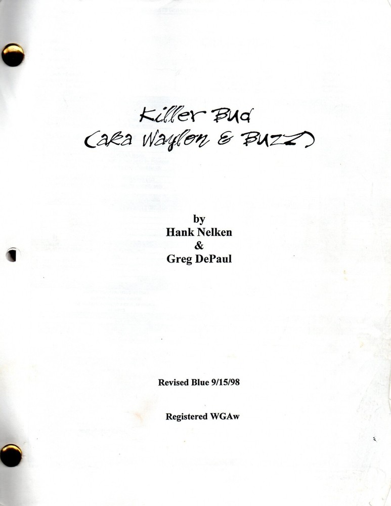 ROBERT STACK script owned original Killer Bud film w call sheet & picture