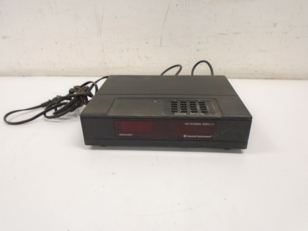 Jerrold/General Instruments Black CATV Converter CFT-2004-V5S8-B