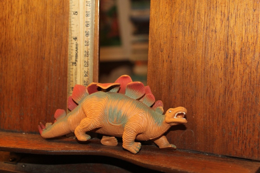 6-1/4" Rubber Stegosaurus Dinosaur Figure