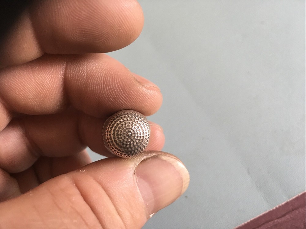 Antique Silver Thimble Dated Chester 1909