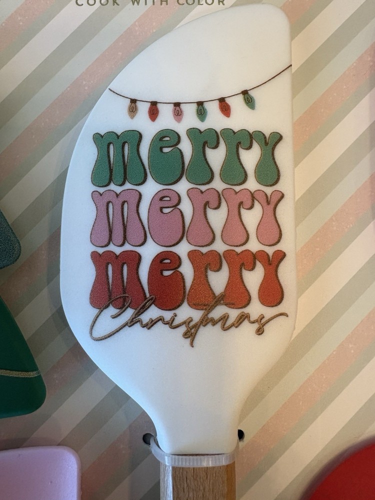 Holiday Baking Rubber Spatula Set (5 Pieces)