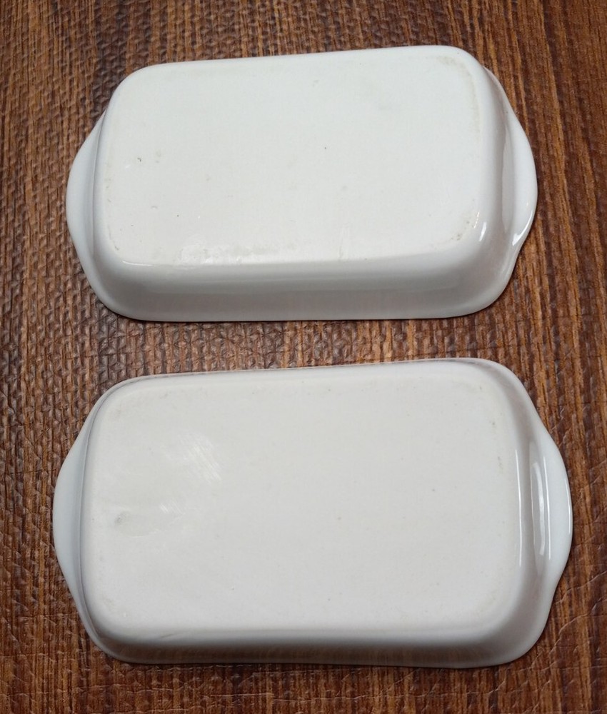 Rectangular Baker Roaster 7 1/4"L x 4"W x 1" Set of 2