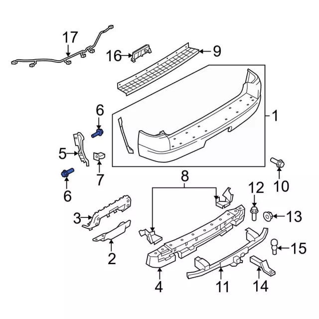 Genuine Ford Power Window Control Module Screw W705314-S424