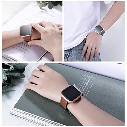Ultra Thin Screen Protector Case Compatible with Fitbit Versa 2, 3 Clear*3