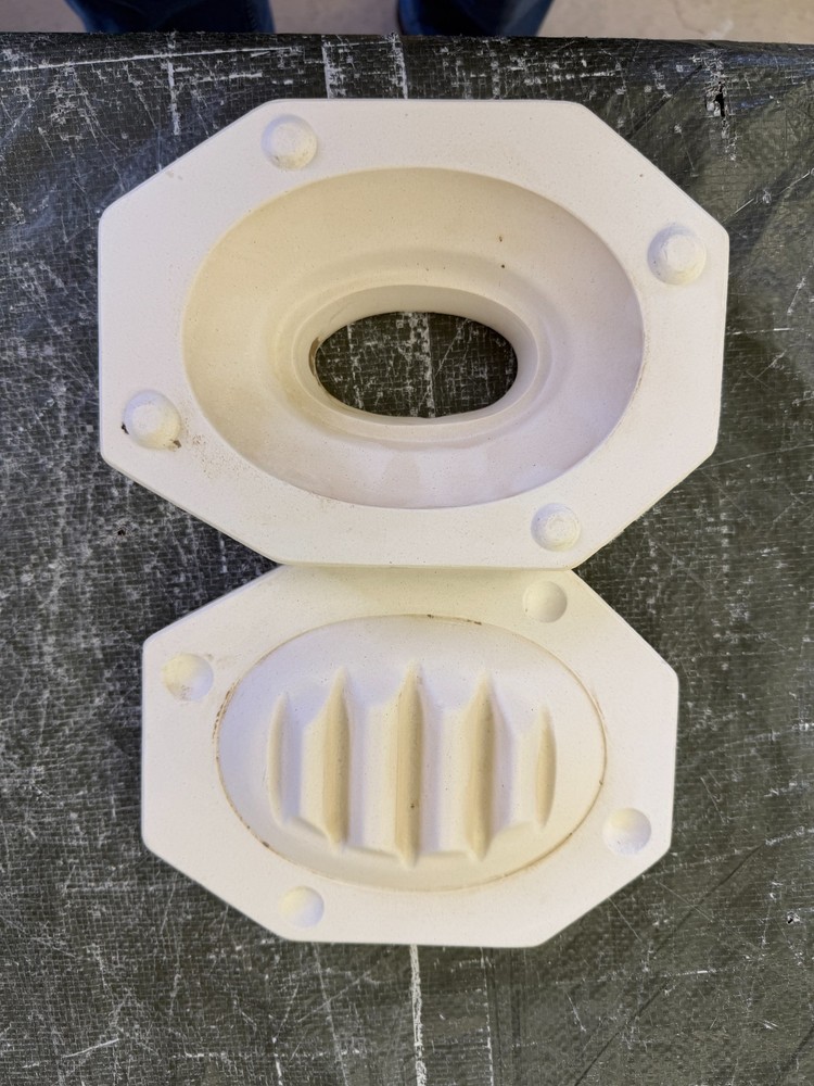 VINTAGE DUNCAN CERAMIC MOLD #DM-1241 DECORATOR SOAP DISH