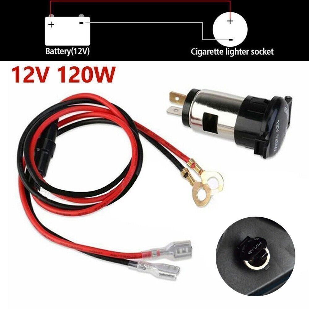 12V Car Cigarette Lighter Replace Power Adapter Plug Outlet Socket Durable