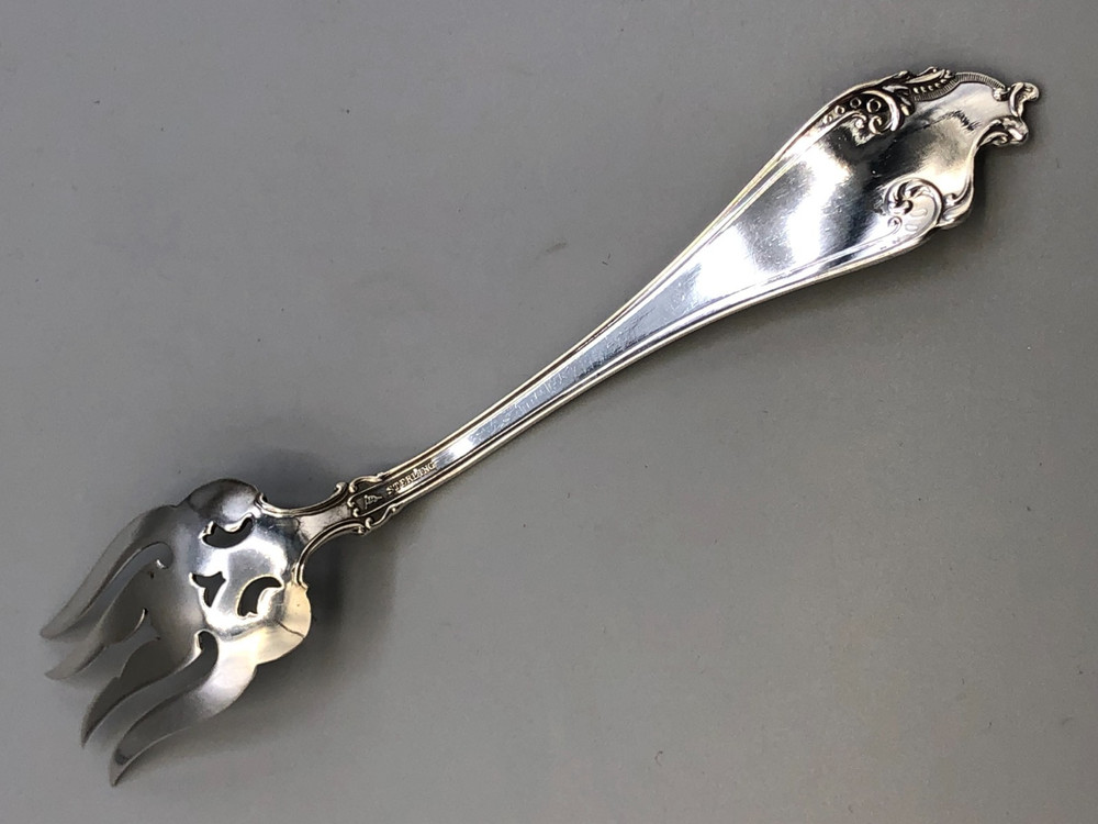 Cherub by Watson Sterling Silver small serving Fork 5.75"