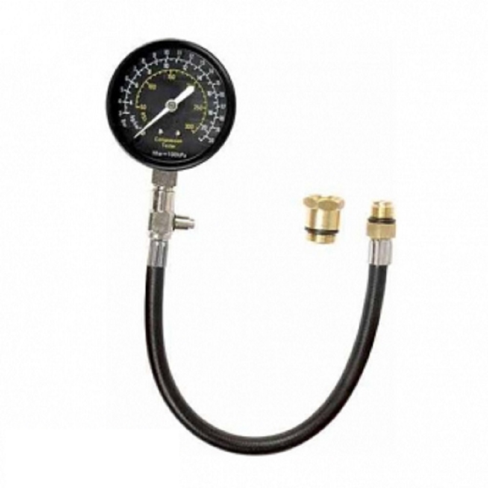 ENGINE COMPRESSION TESTER TESTING GAUGE GAGE CHECK TEST TOOL KIT
