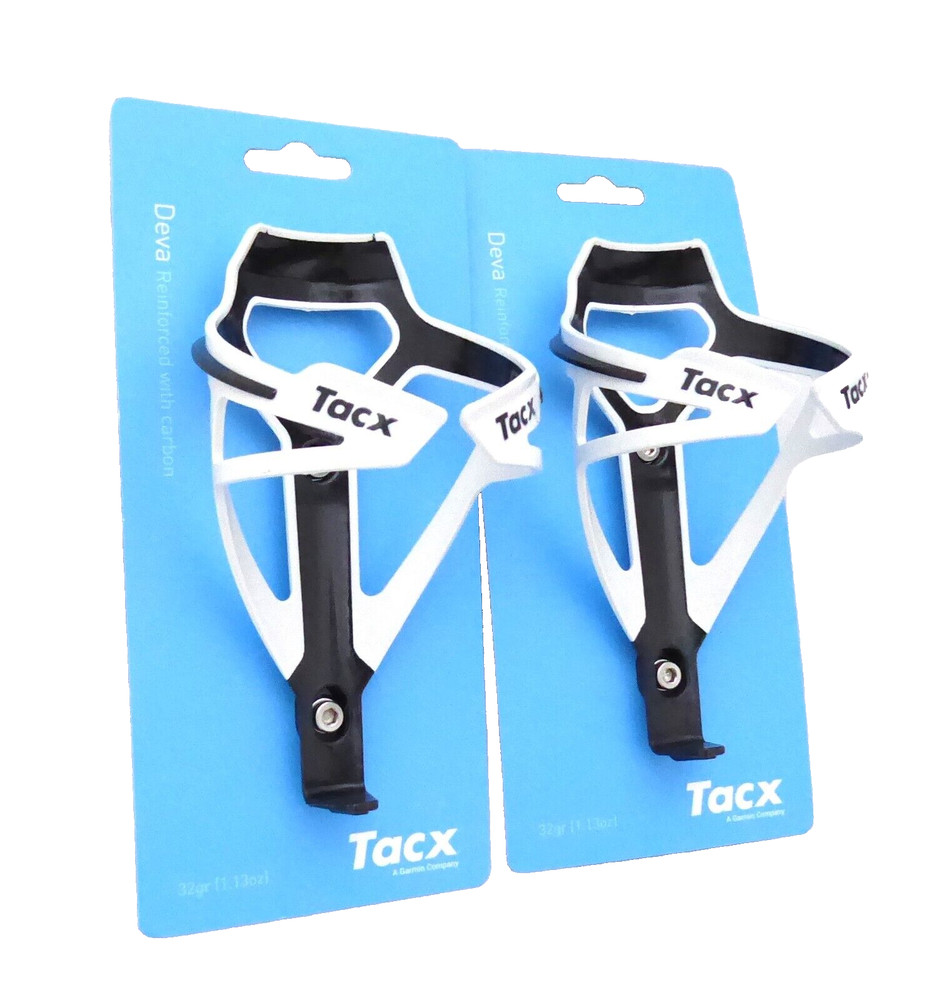 Tacx Deva Water Bottle Cages Pair White