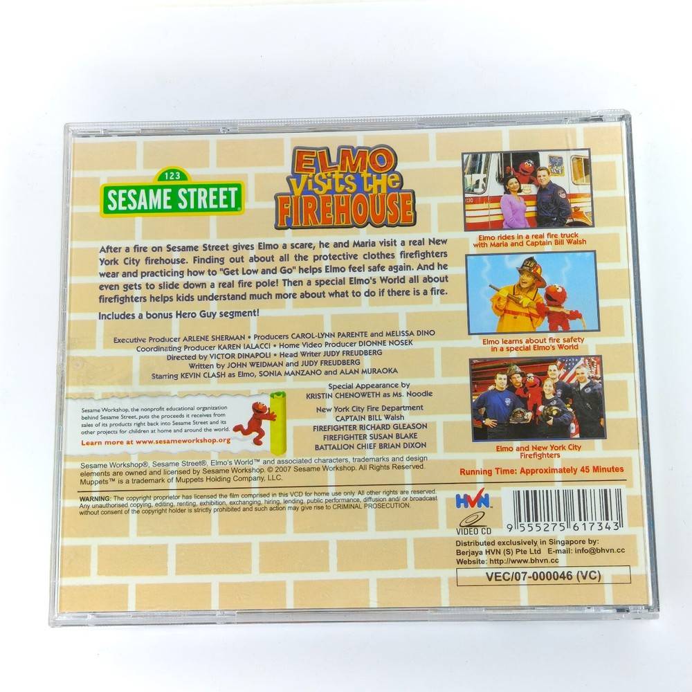 Elmo Visits The Firehouse - Video CD VCD