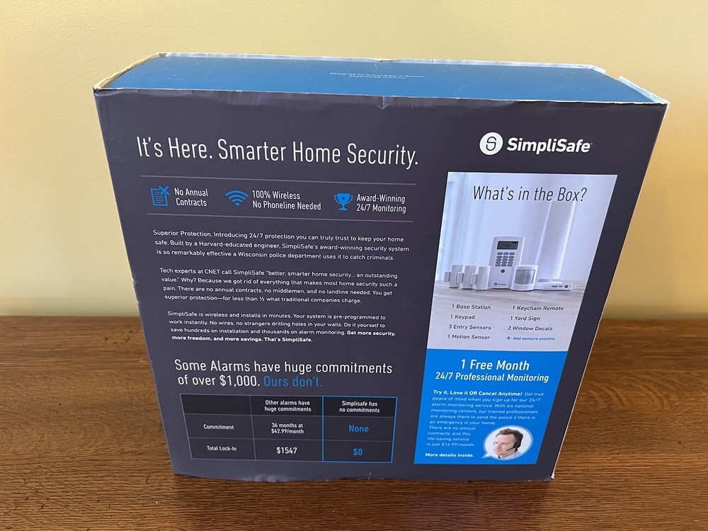SimpliSafe Home Security System 7 PC Extra Original White New