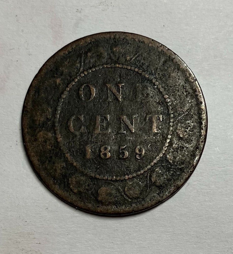 1859 Canada Large Cent Low 9