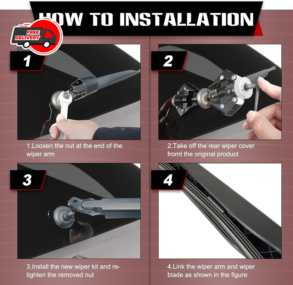 Rear Wiper Blade Arm for 2018-2023 Ford Expedition Windshield Replacement