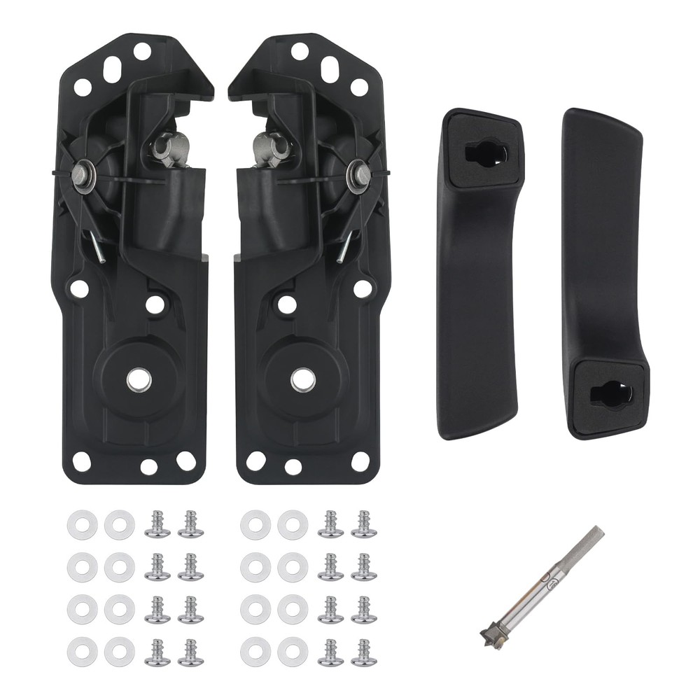 APPERFiT Interior Door Handle Repair Pair, Black Handle-Pair