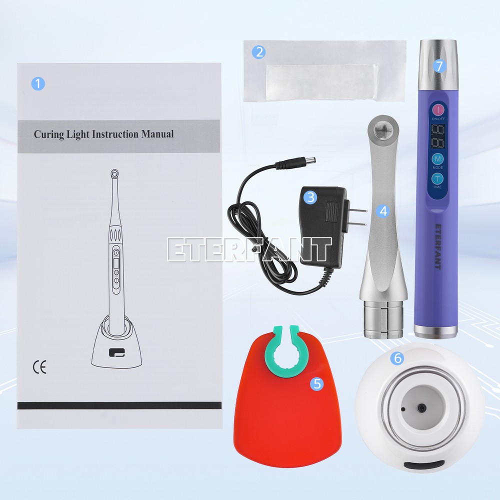 ETERFANT Dental Woodpecker Style iLED Curing Light Lamp Wireless 1 Second Curing