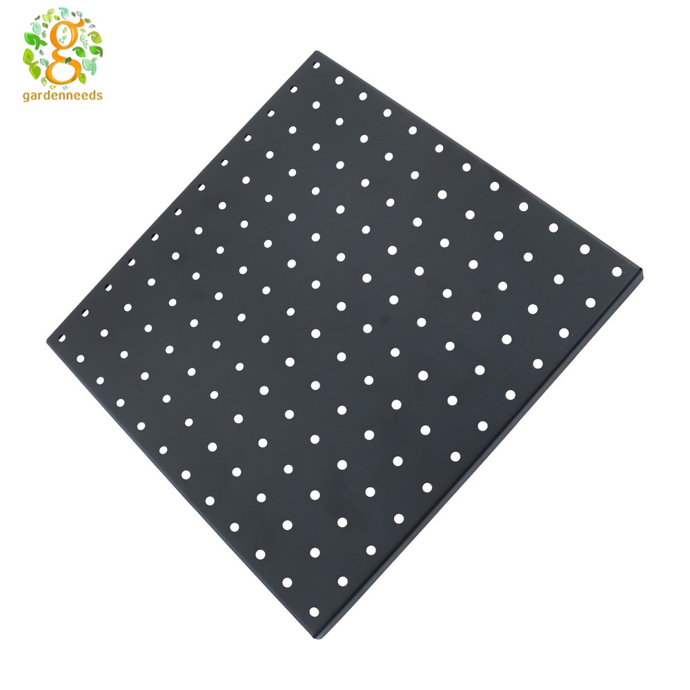 4Pcs 12"×12" Heavy Duty Metal Pegboard Panel Wall Organizer Panel Storage Hanger