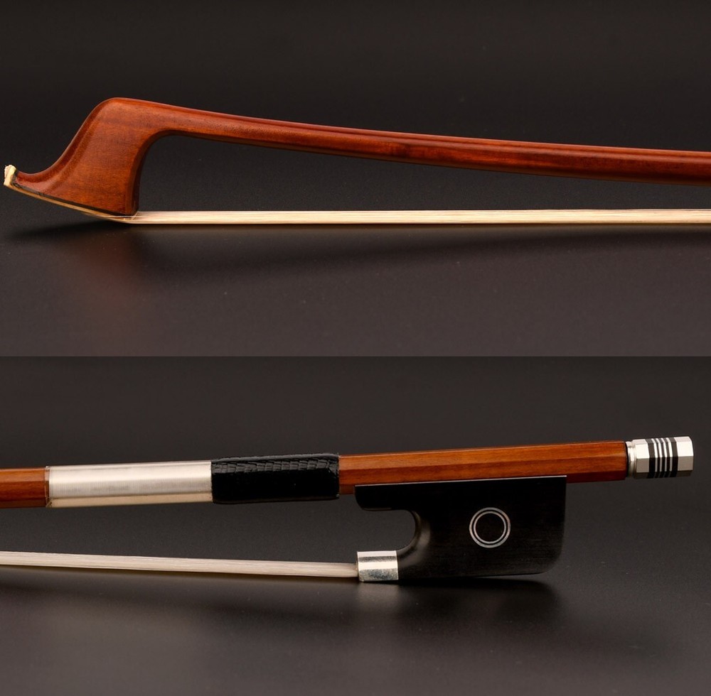 E.Sartory Copy Master Pernambuco Cello Bow 4/4 Ebony Ring Frog Silver Parts Fast