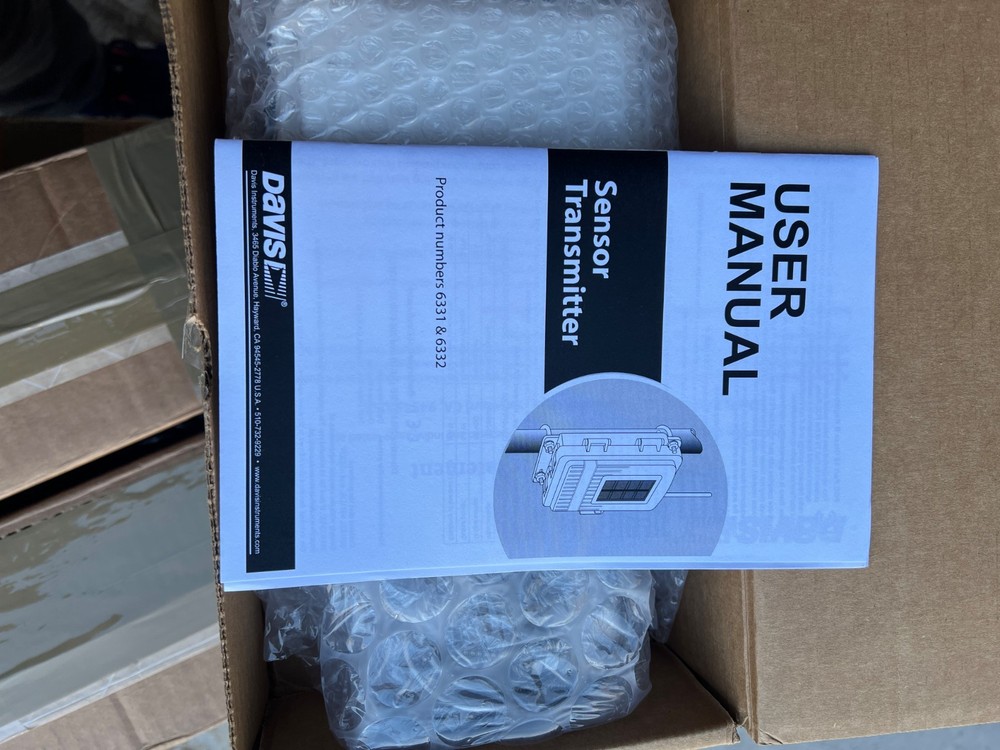 Davis Anemometer/Sensor Transmitter Kit -Weather resistant- 6332