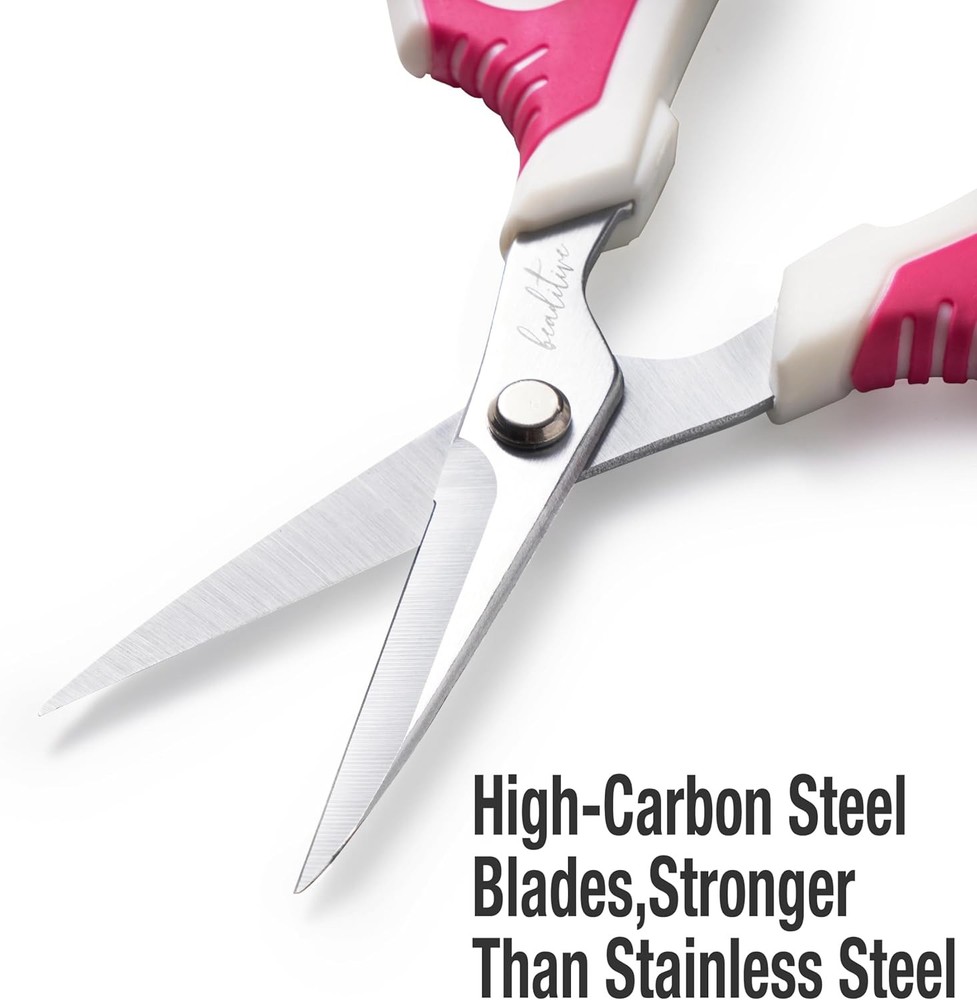 Beaditive Multipurpose Craft Scissors - High-Leverage Crafting Scissors with Sha
