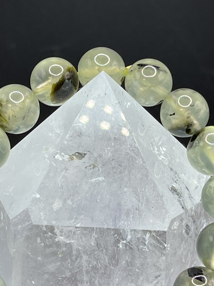 natural prehnite bracelet