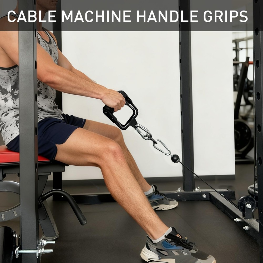 Arm Wrestling Handles, Thick Armwresting Training Equipment LAT Pulldown Atta...