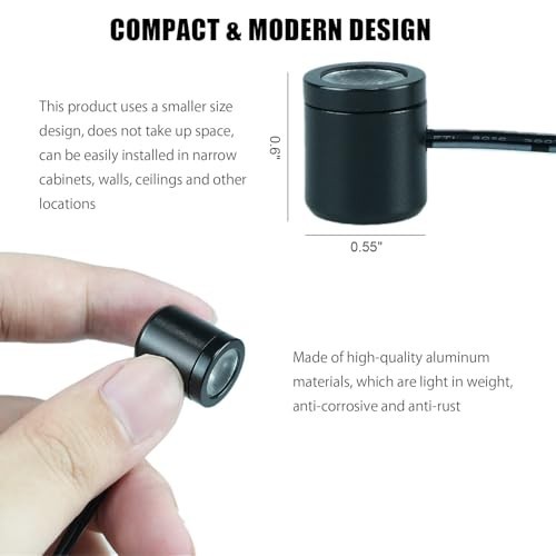 USB Powered Mini LED Spotlights with Magnetic Base - Accent Lighting for Artwork