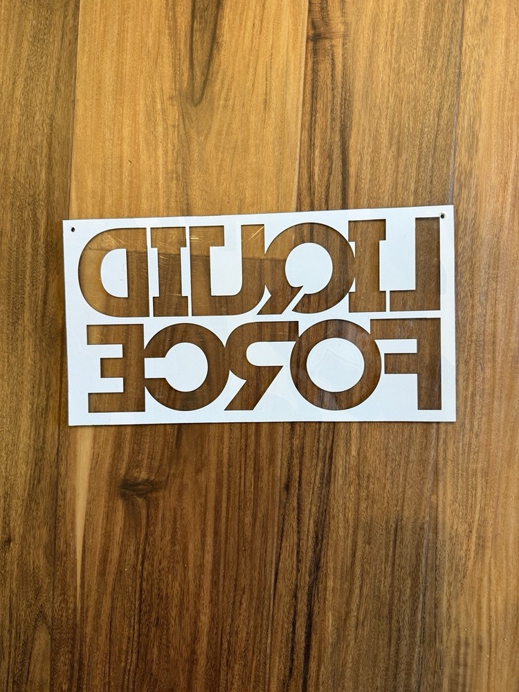 Liquid Force Camo Plastic Banner 12”x6.5”