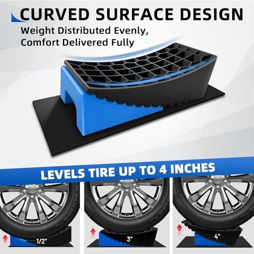 RV Leveling Blocks System, 2 Packs Camper Leveling Blocks System with 2