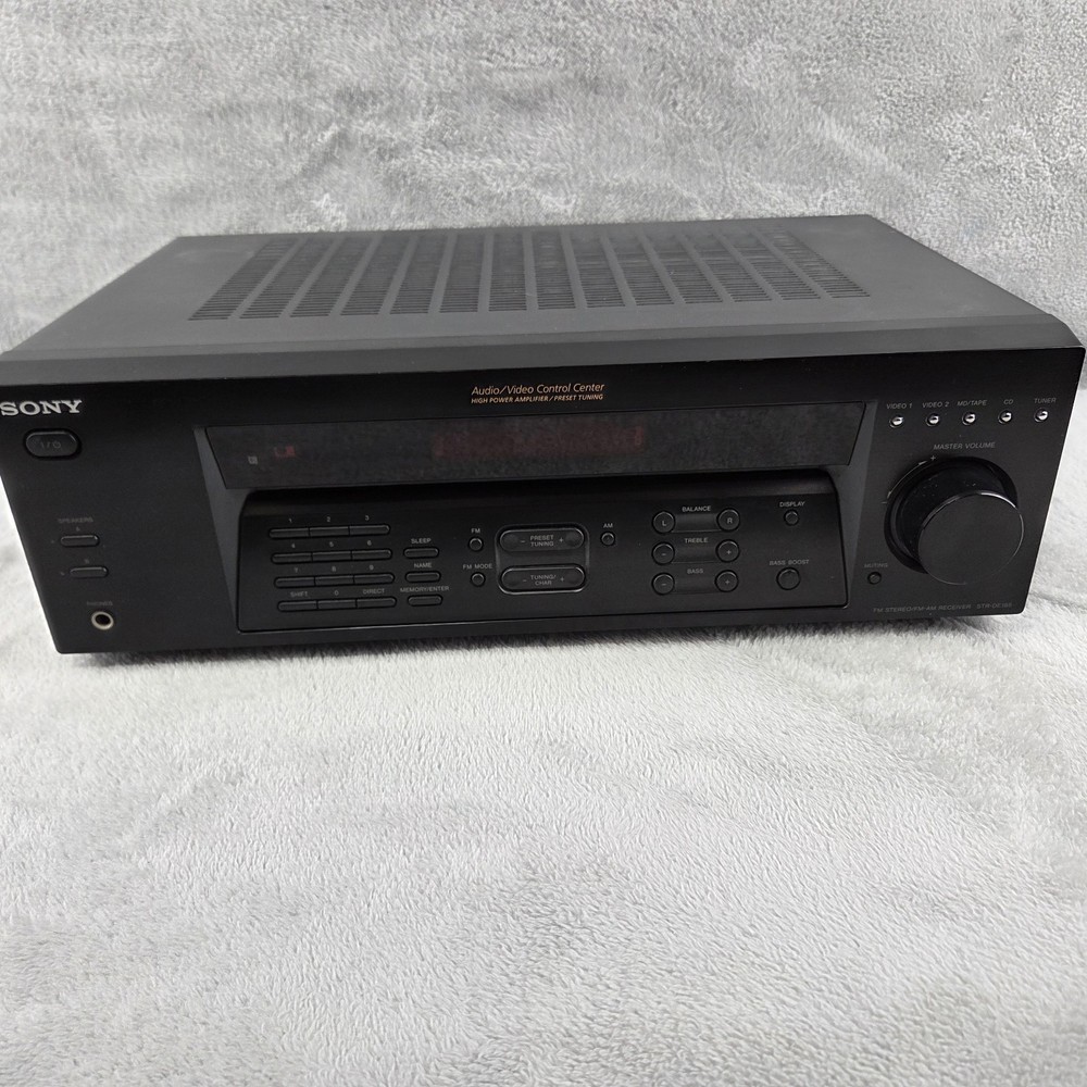 Sony AM/FM Stereo Receiver STR-DE185 AV Control Center Tested And Working