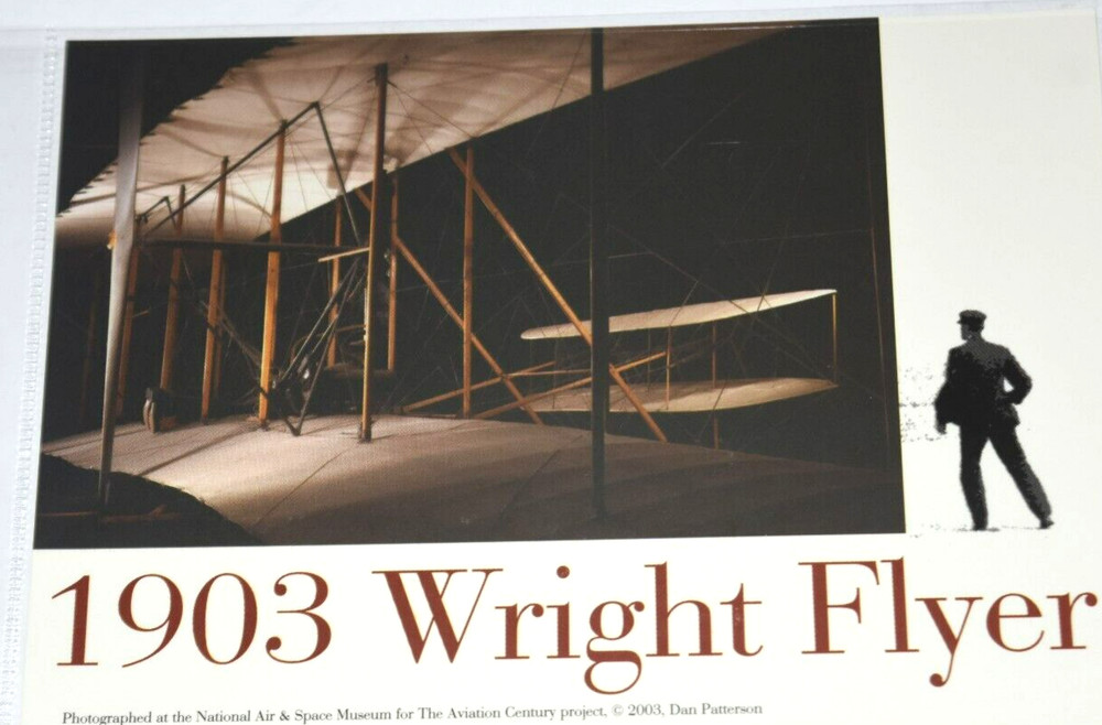 CENTENNIAL Of FLIGHT: WRIGHT BROS POST CARD and 2 x 2003 FD Covers (WPAF Base)