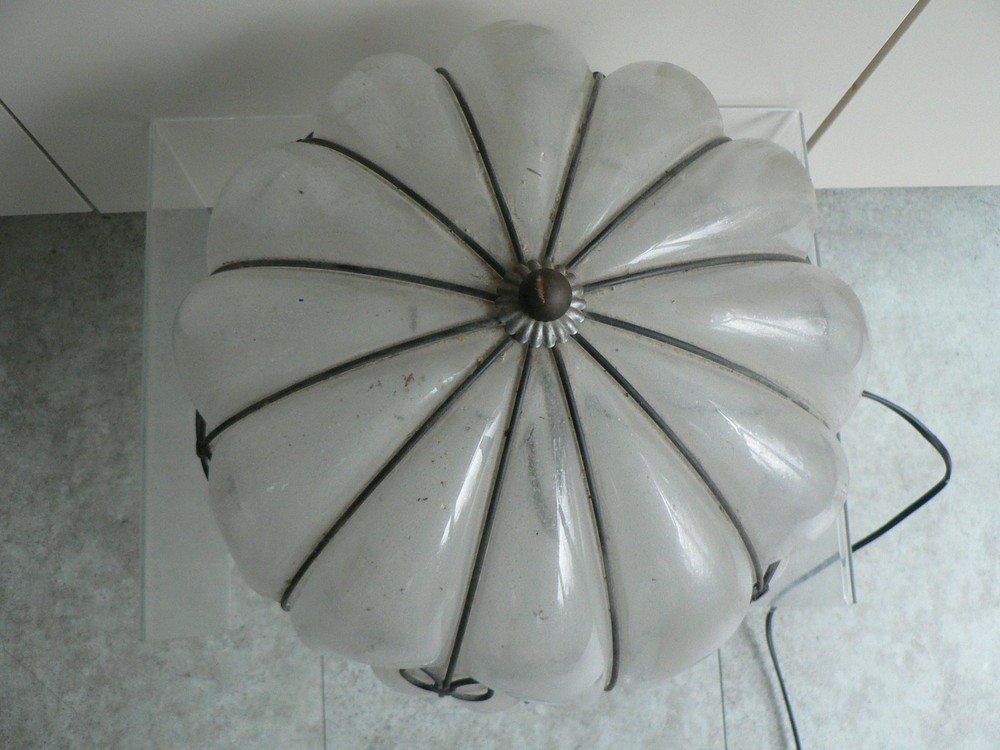 Vintage MURANO Caged Lamp Glass Light Lighting