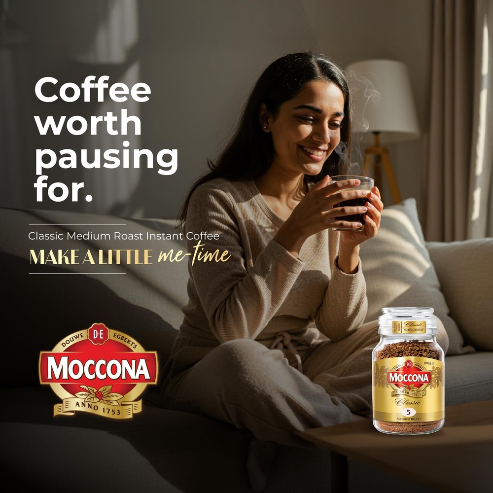 Moccona Coffee 100g Freeze-Dried Coffee Medium Roast